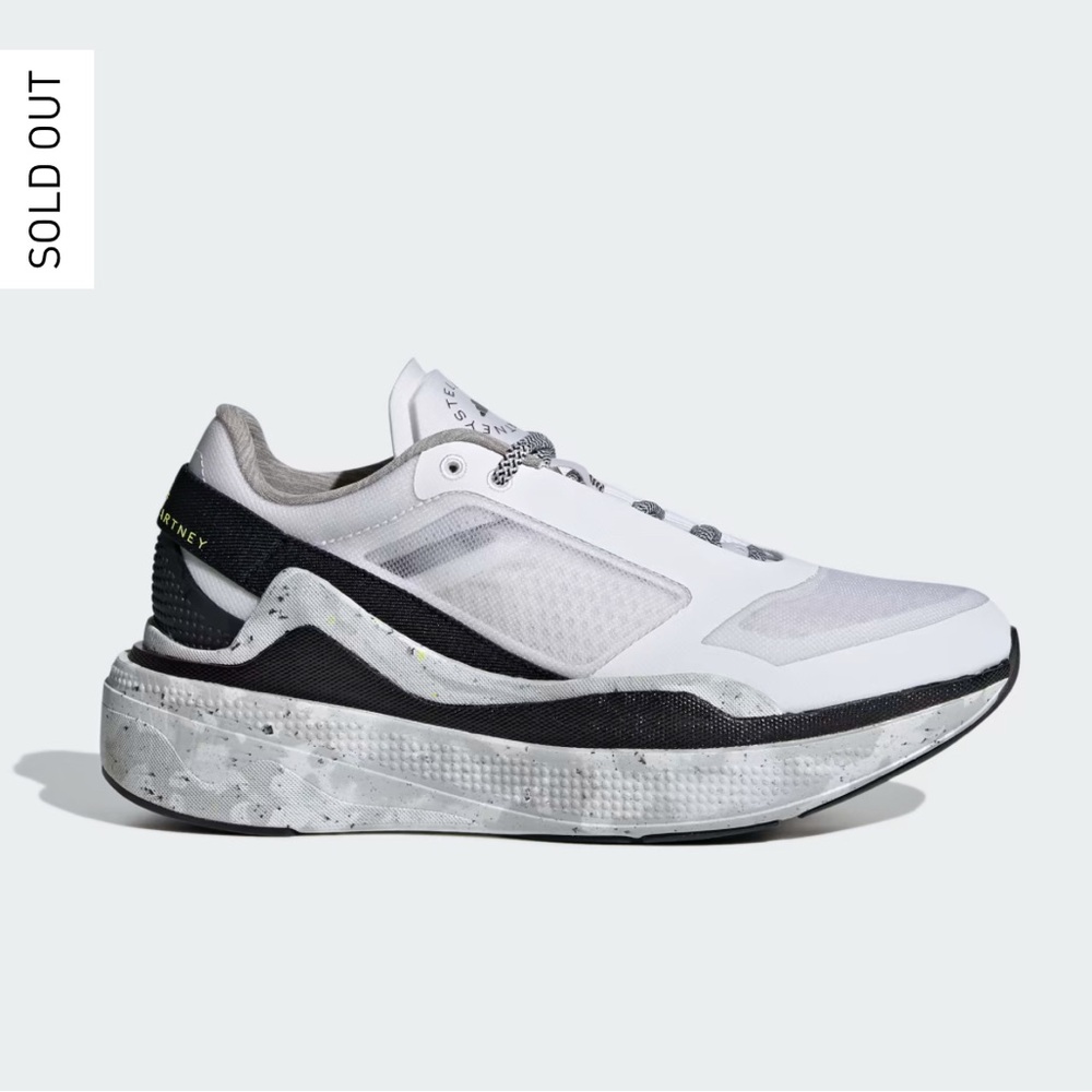 Adidas by Stella McCartney Women's White and Black Size 8 / 38 Athletic Sneakers